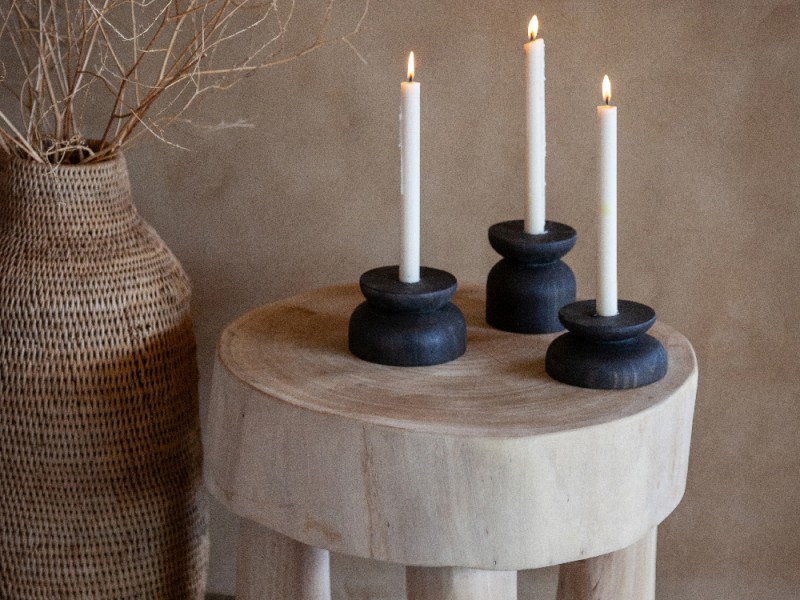 Organic Tall Candle Holders